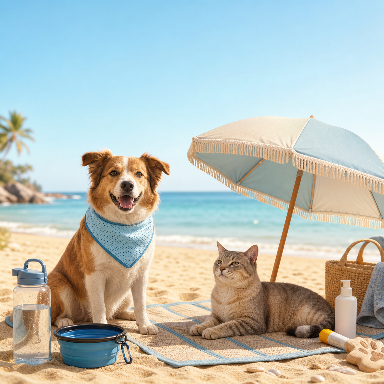 Tu perro y tu gato bajo el sol de verano: la guía completa