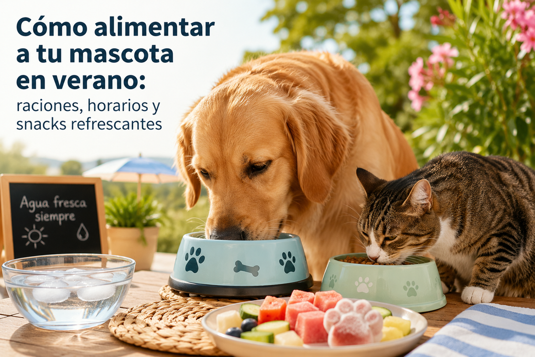 Cómo alimentar a tu mascota en verano: raciones, horarios y snacks refrescantes