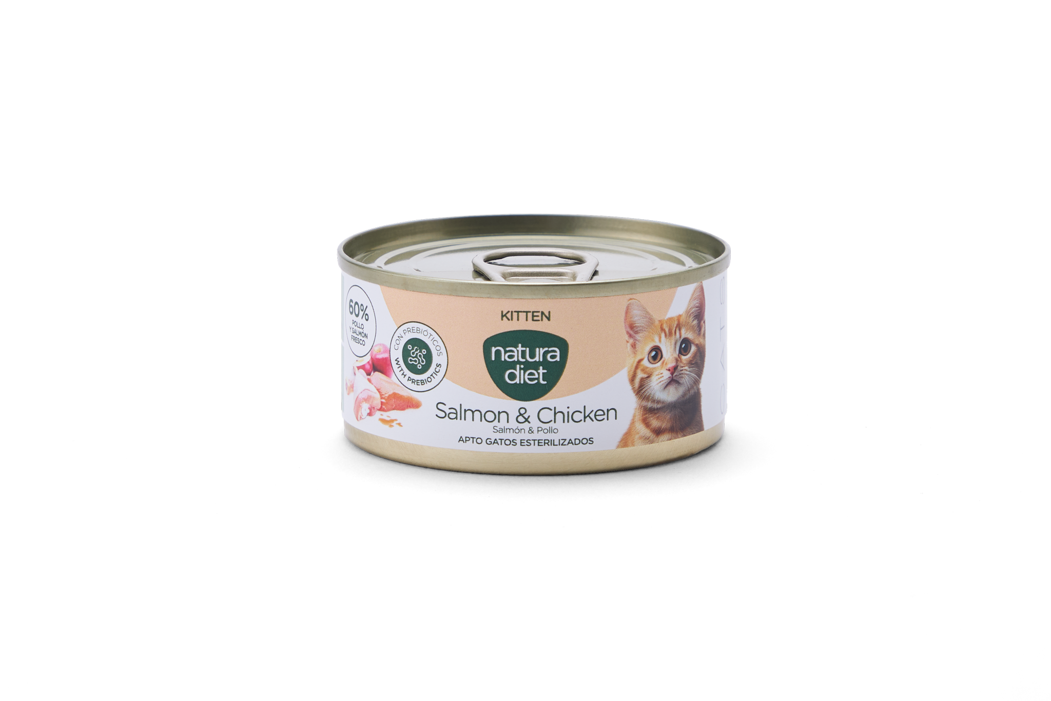 Natura Diet Cat Paté Kitten Salmon & Chicken 85g — Bichomania