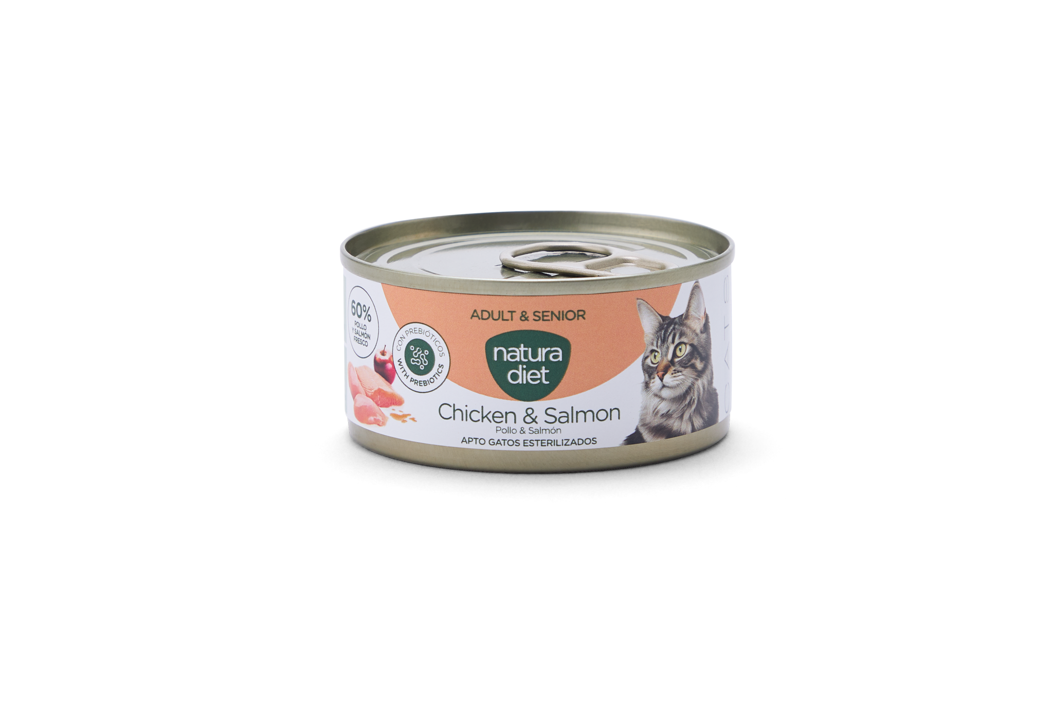 Natura Diet Cat Paté Adult Chicken & Salmon 85g — Bichomania