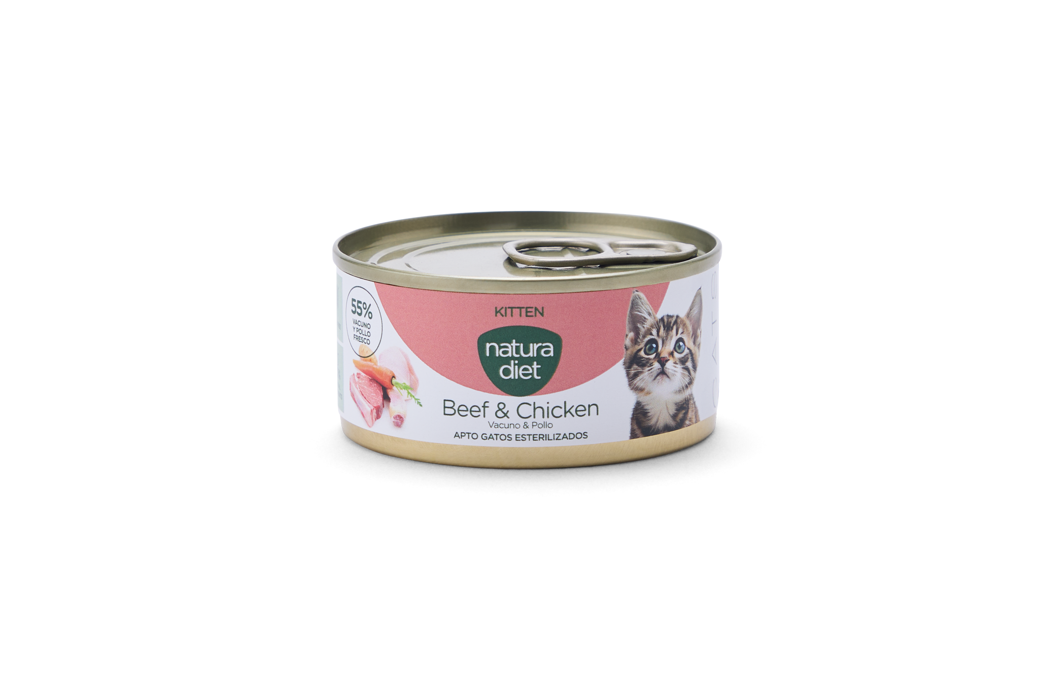 Natura Diet Cat Paté Kitten Beef & Chicken 85g — Bichomania