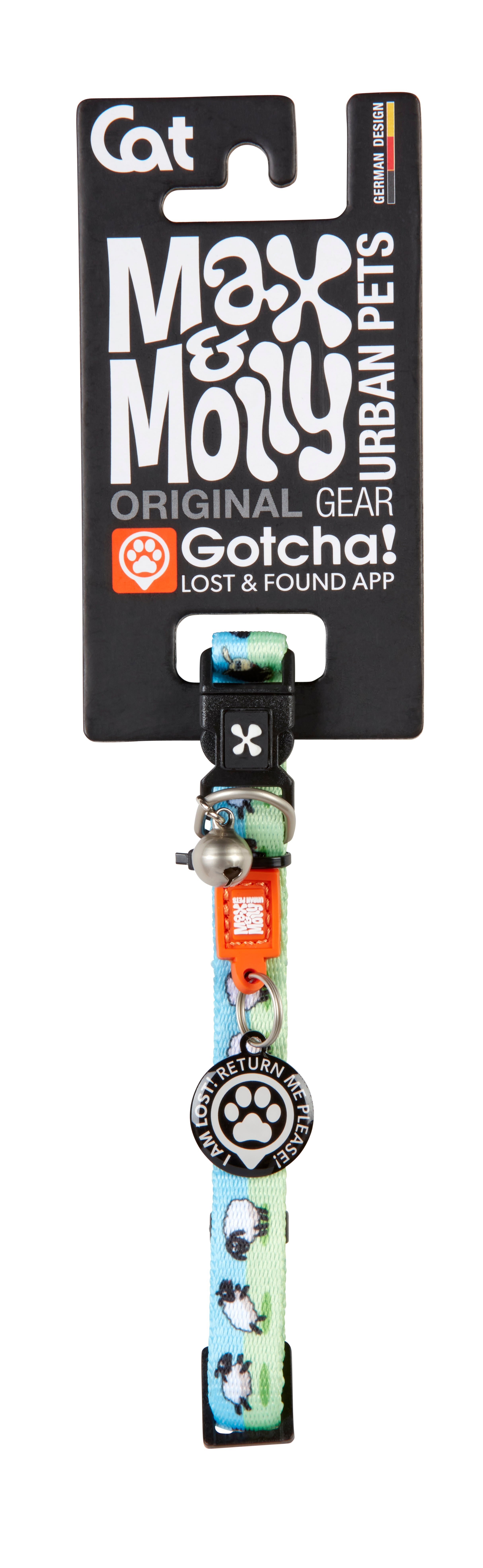 Gotcha Collar Smart ID Black Sheep Max & Molly para gatos