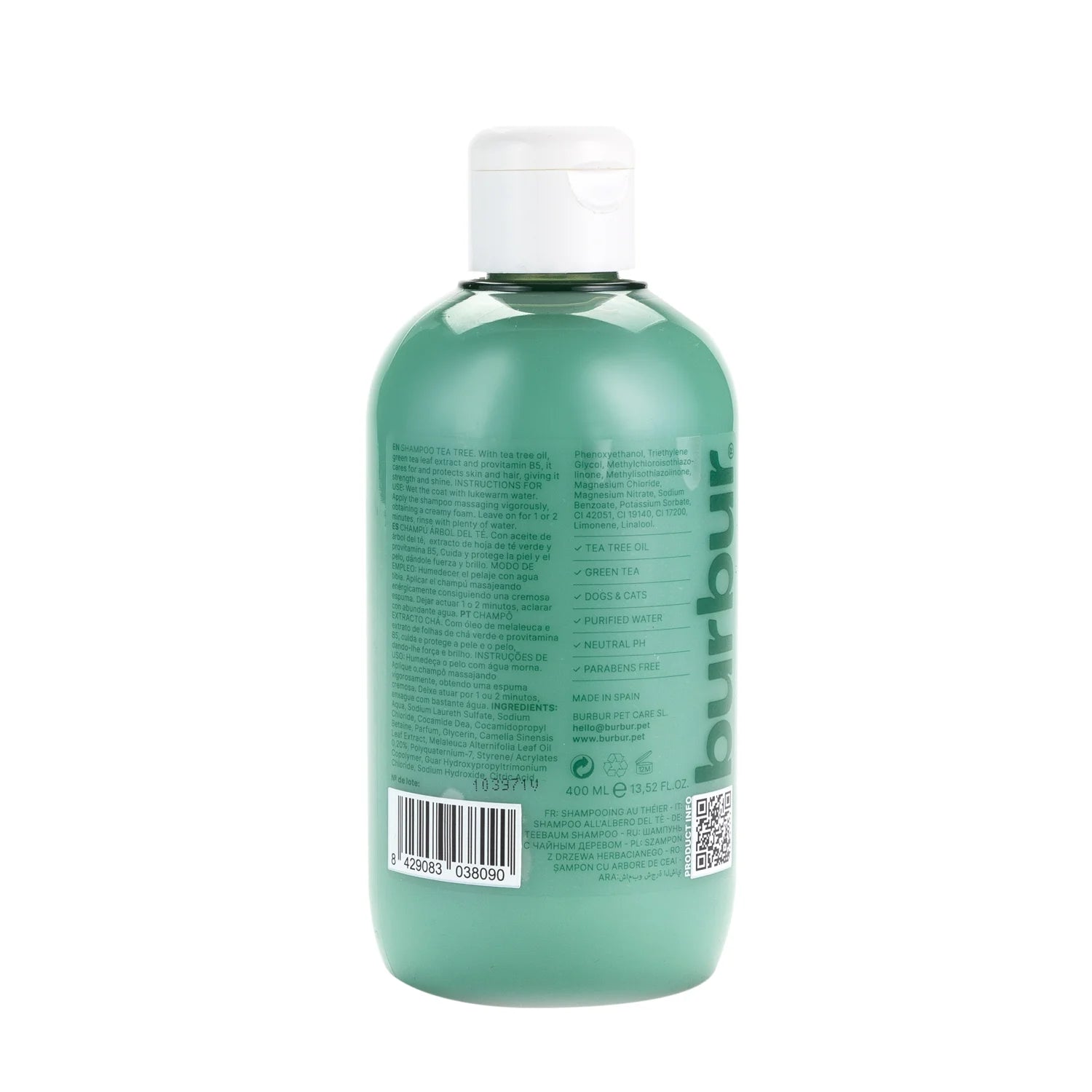 Champú tea tree burbur con árbol de te 400 ml