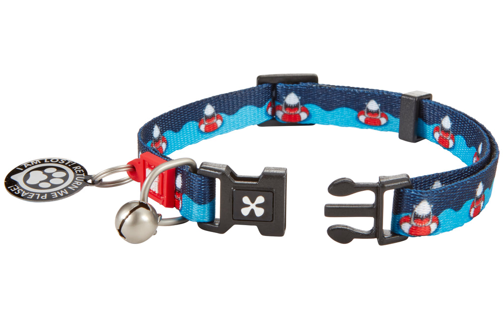 Collar Gotcha Smart ID Frenzy Shark Max & Molly para gatos