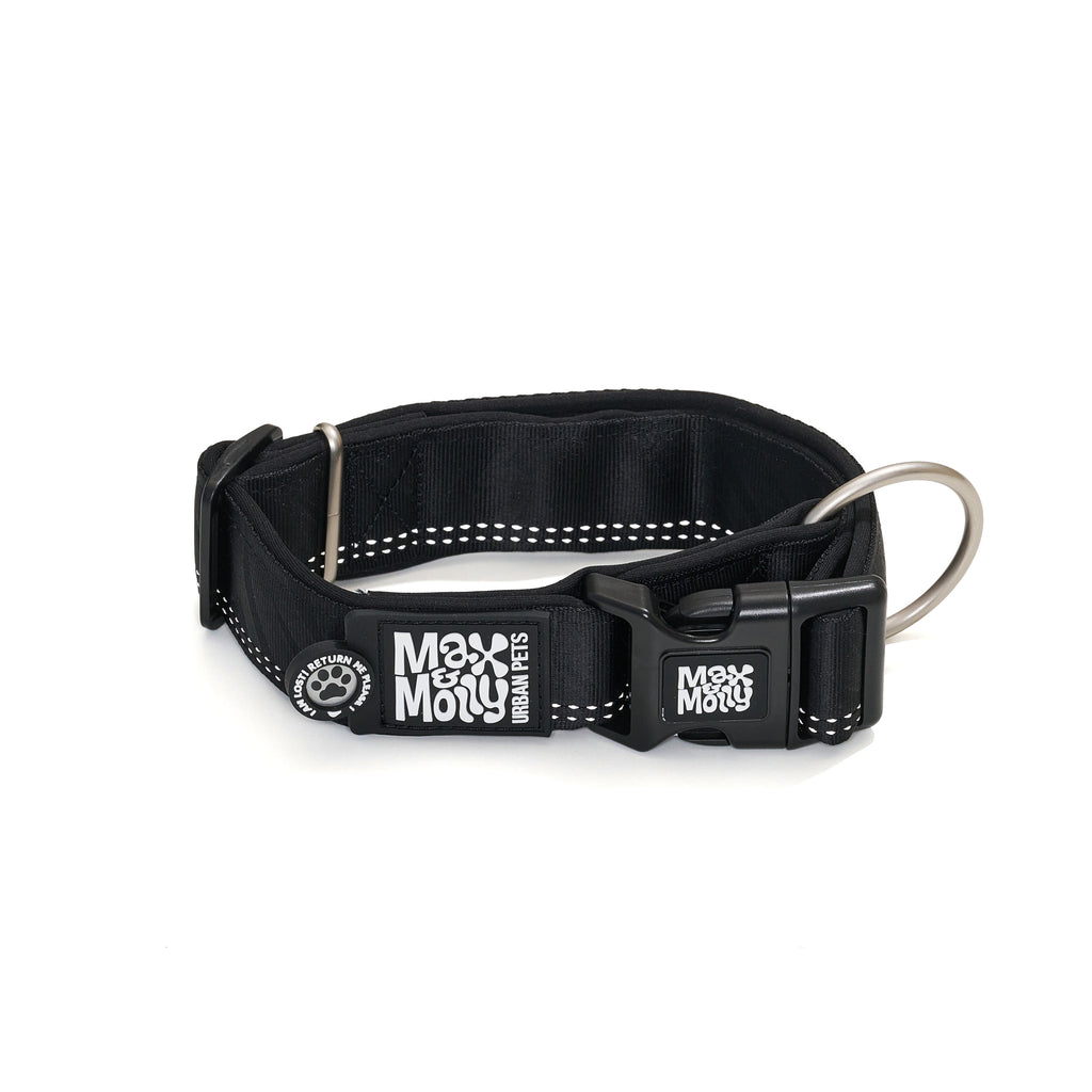 Collar Ancho Smart ID Matrix 2.0 Black Max & Molly para perros