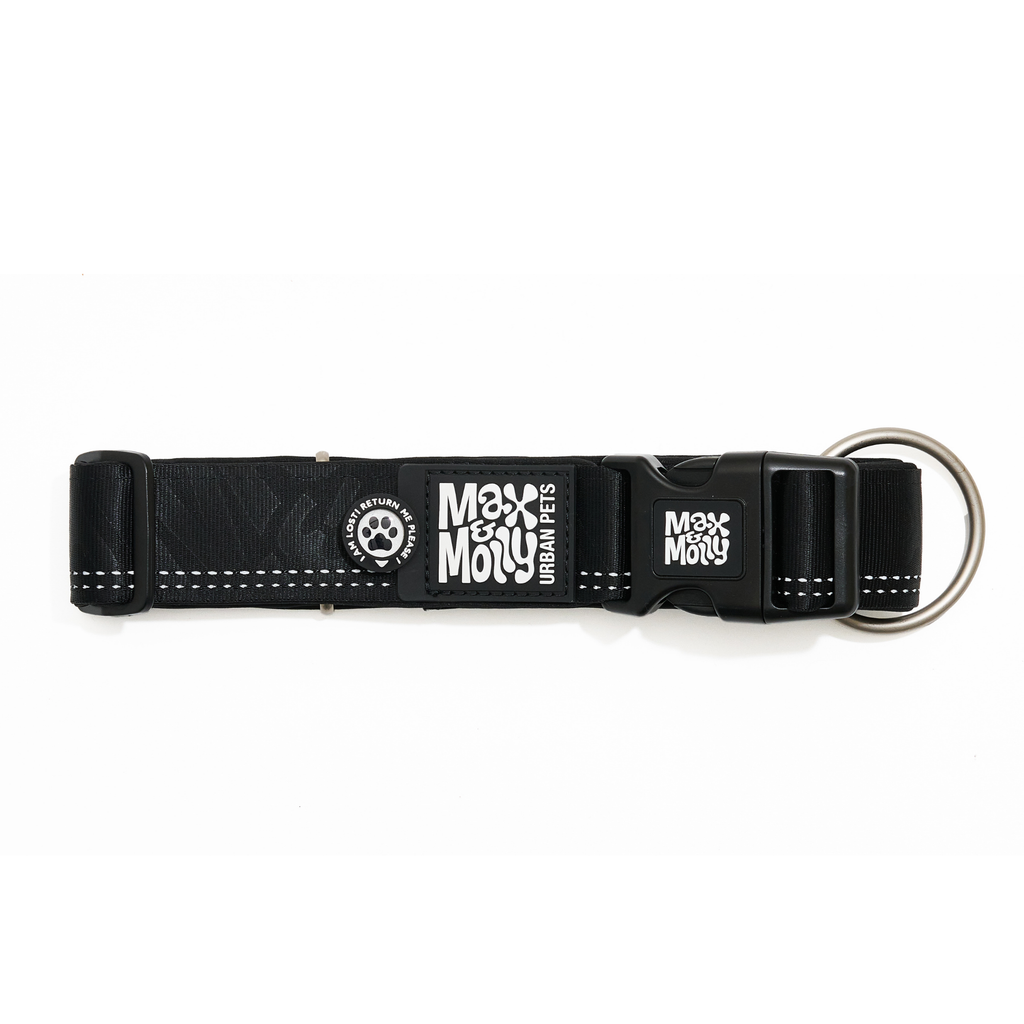 Collar Ancho Smart ID Matrix 2.0 Black Max & Molly para perros