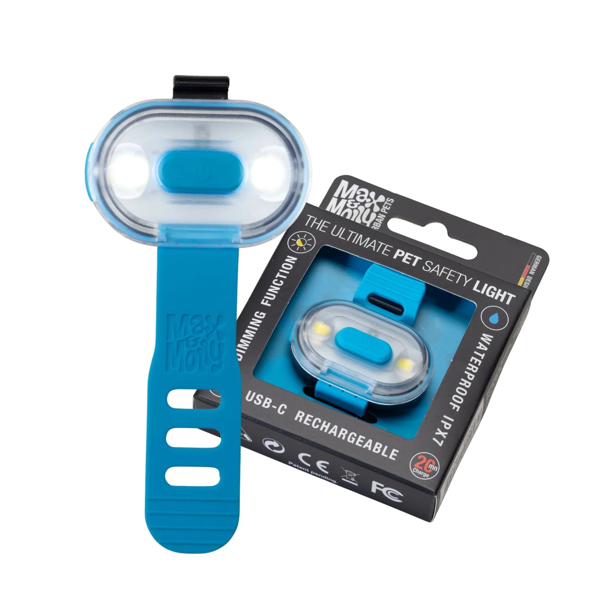 Matrix ultra led para perros - azul cielo