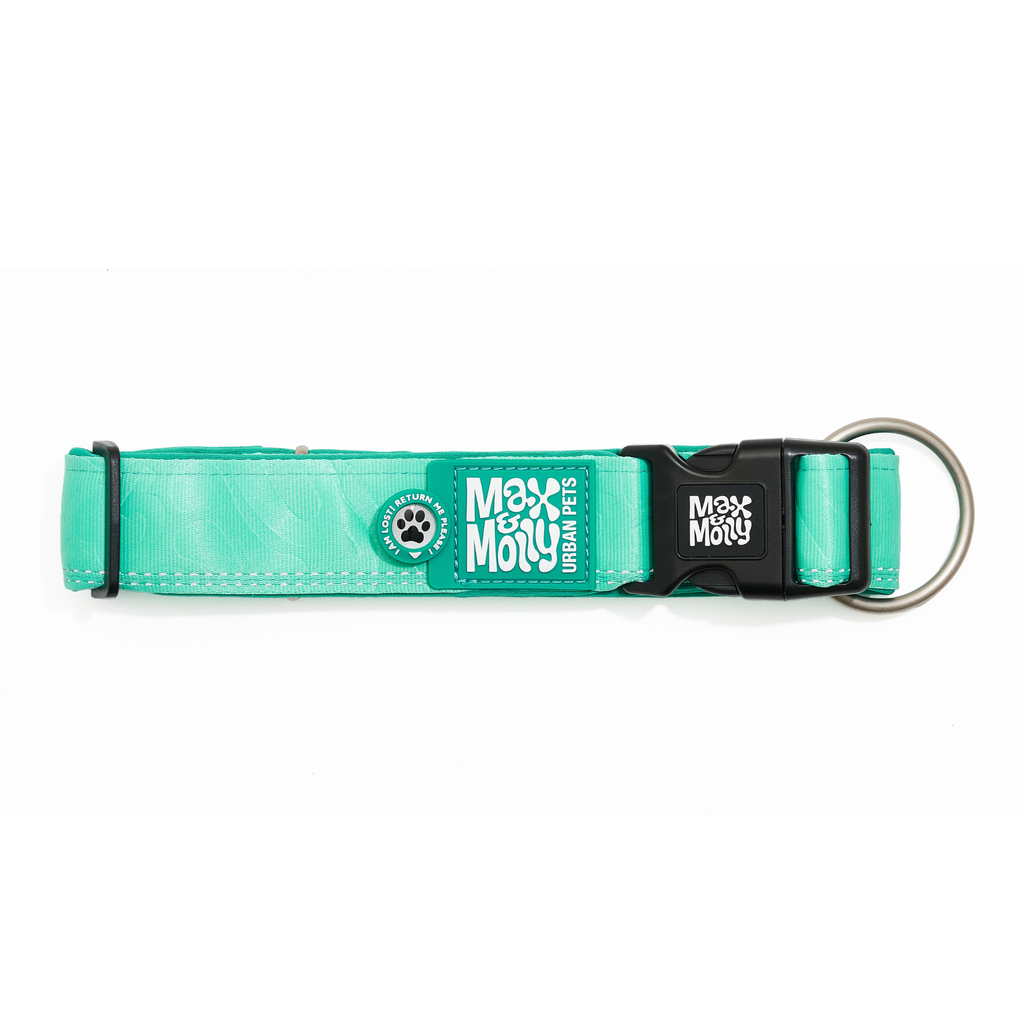 Collar Ancho Smart ID Matrix 2.0 Turquoise Max & Molly para perros
