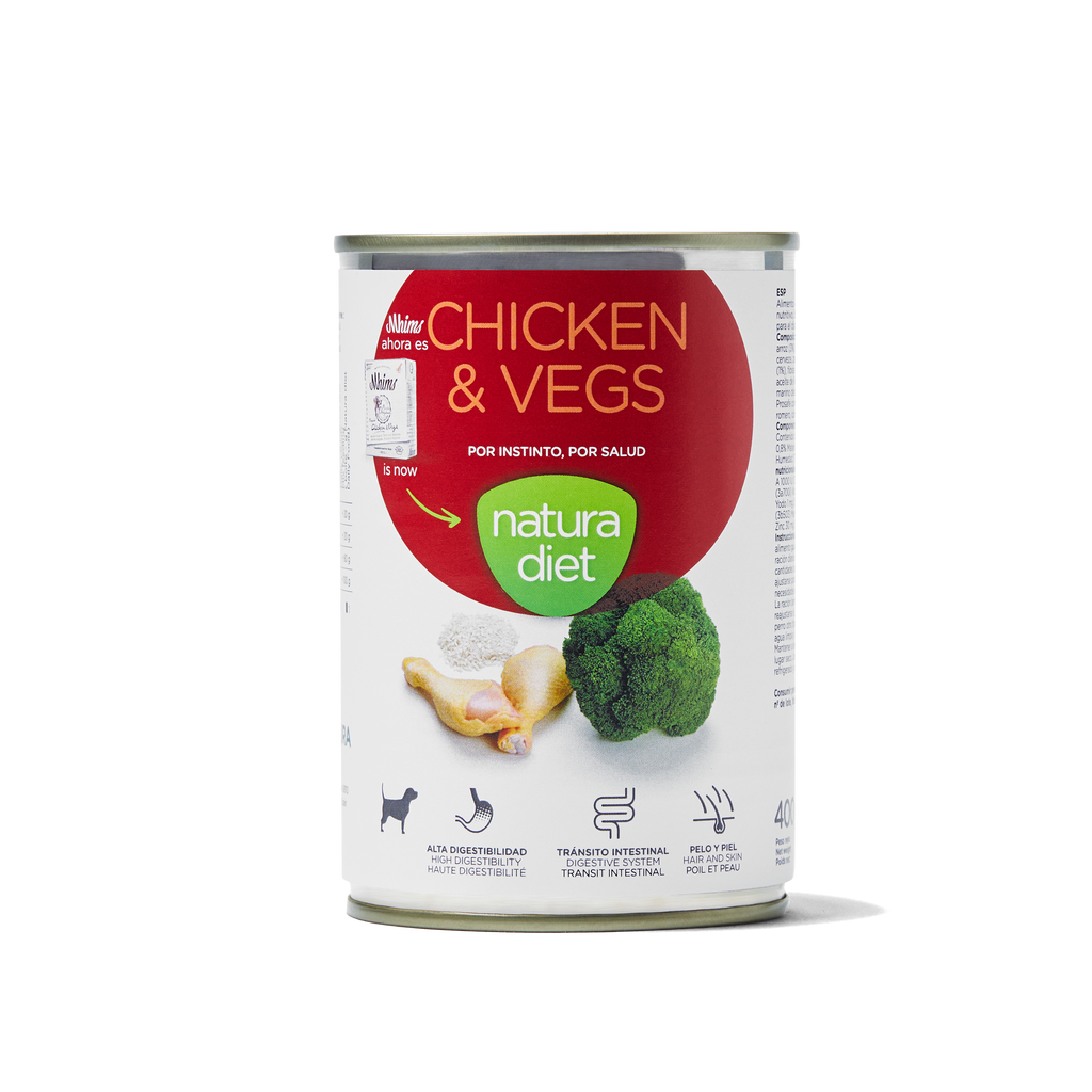 Natura Diet Dog Chicken & Vegetables (Húmedo) 400g — Bichomania