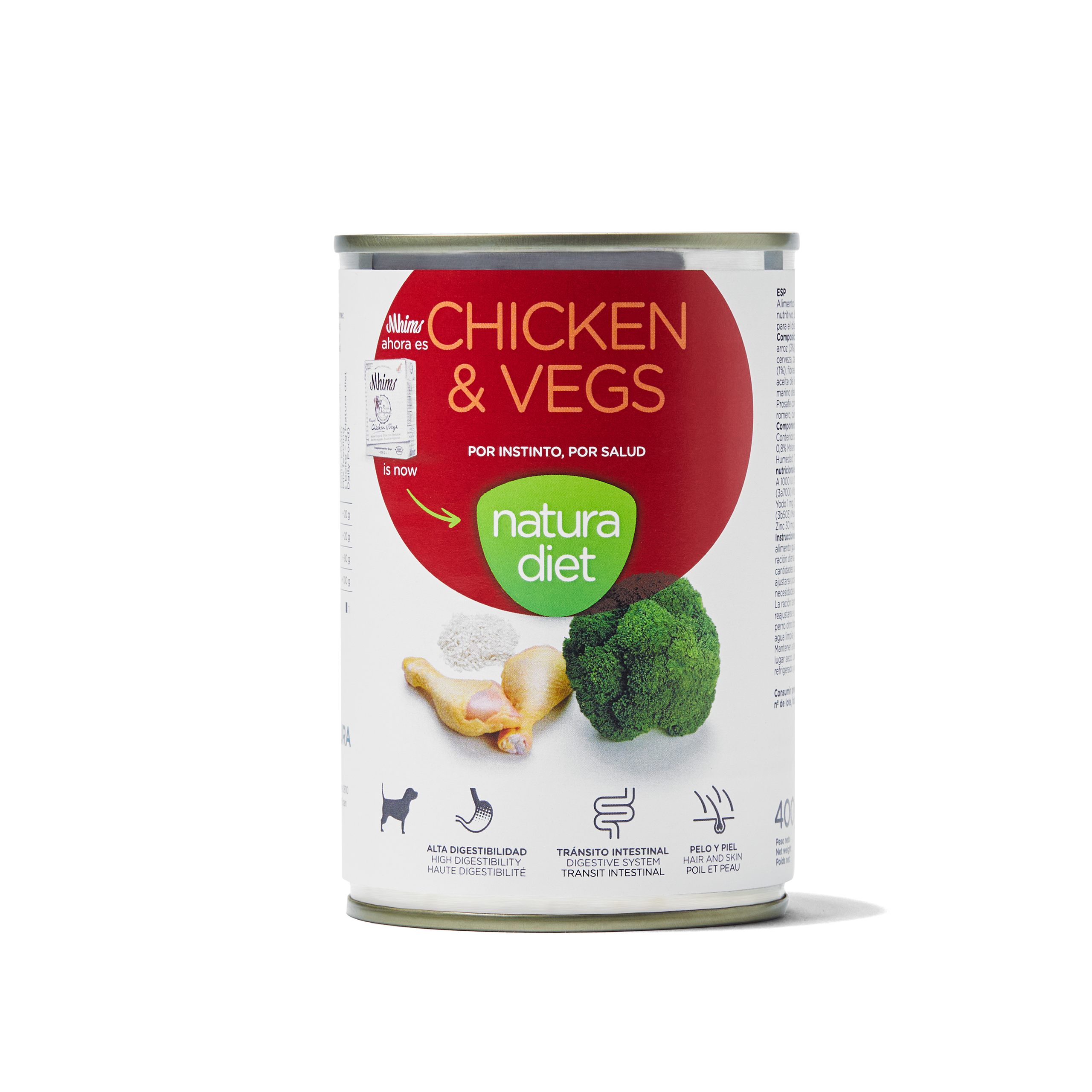 Natura Diet Dog Chicken & Vegetables (Húmedo) 400g — Bichomania