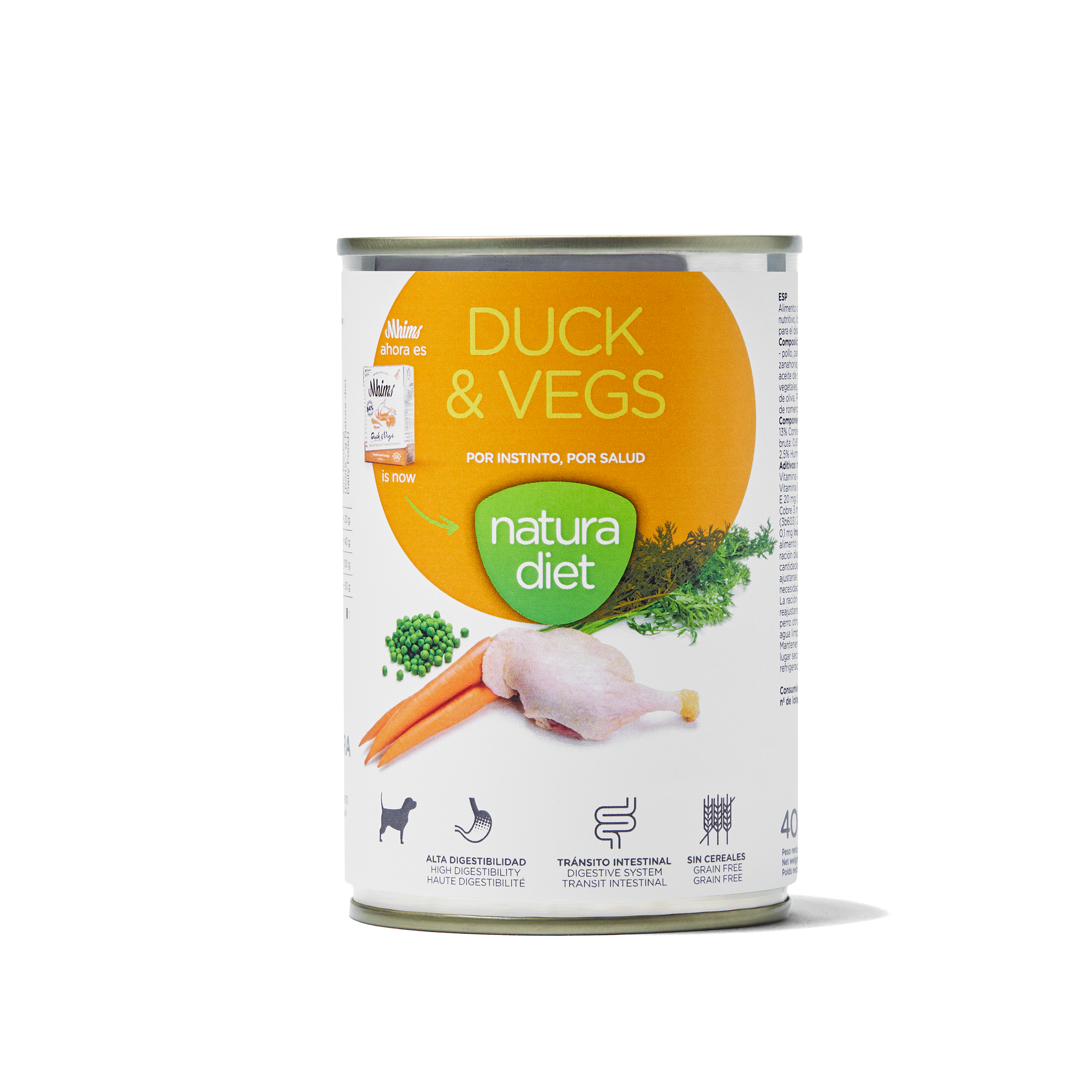 Natura Diet Dog Duck & Vegetables (Húmedo) 400g — Bichomania