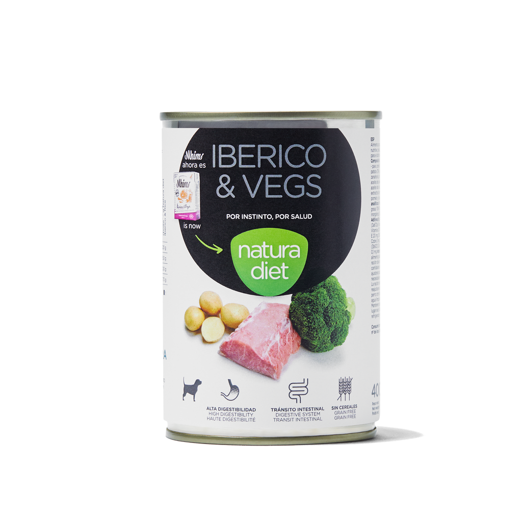 Natura Diet Dog Ibérico & Vegetables (Húmedo) 400g — Bichomania