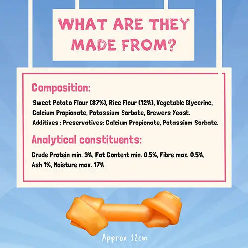 Snack vegano Benevo Pawtato Knots large