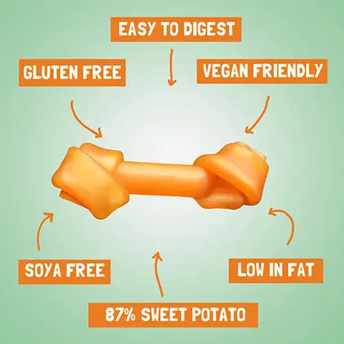Snack vegano Benevo Pawtato Knots large