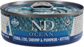 Farmina N&D Ocean Cat Húmedo — Atún, Bacalao, Gambas y Calabaza Kitten 70g — 8606014102918