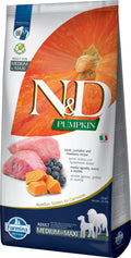Farmina N&D Dog — Pumpkin Cordero & Arandano Adult Med/Max 12Kg — 8010276033369