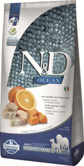 Farmina N&D Dog — Ocean Bacalao, Calabaza & Naranja Adult Med/Max 12Kg — 8010276036568