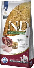 Farmina N&D Dog — Ancestral Pollo, Cereales Y Granada Adult Med/Max 12Kg — 8010276036247