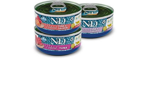 Farmina N&D Natural Cat — Menú Pescado Trío 6 sobres — 8606014106732