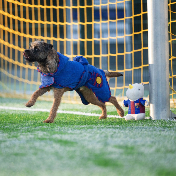Bathrobe Futbol Club Barcelona Max & Molly para perros