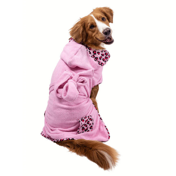 Bathrobe Leopard Pink Max & Molly para perros