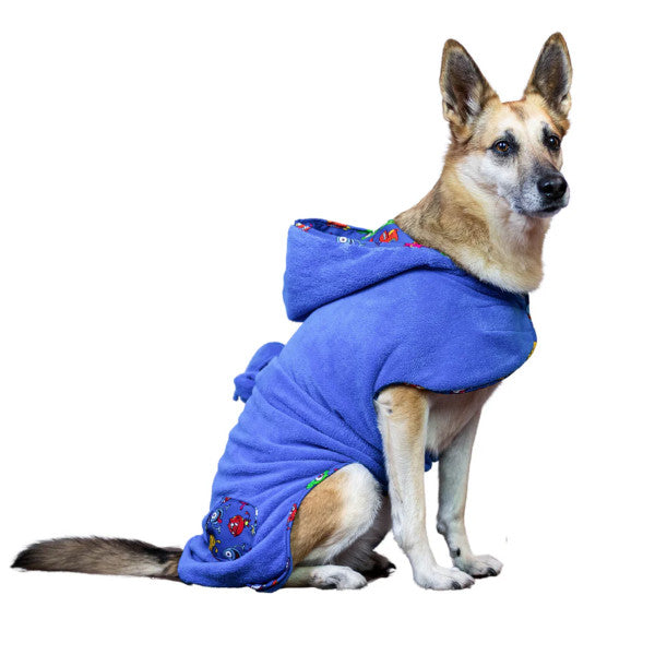 Bathrobe Little Monster Max & Molly para perros