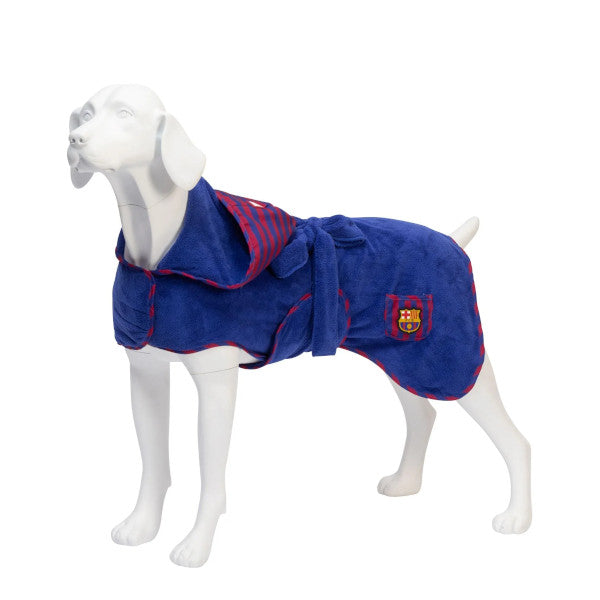 Bathrobe Futbol Club Barcelona Max & Molly para perros
