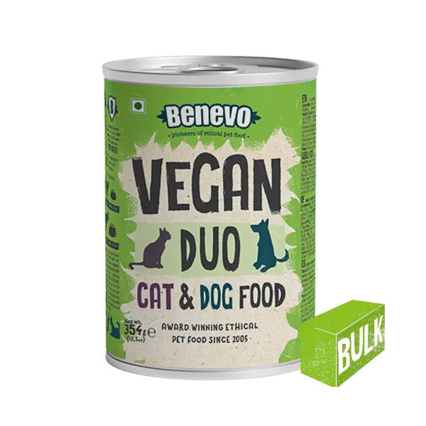 Alimento vegano dúo Benevo para perros y gatos