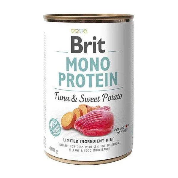 Brit Mono proteína Tuna (Atún) y Boniato lata para perros
