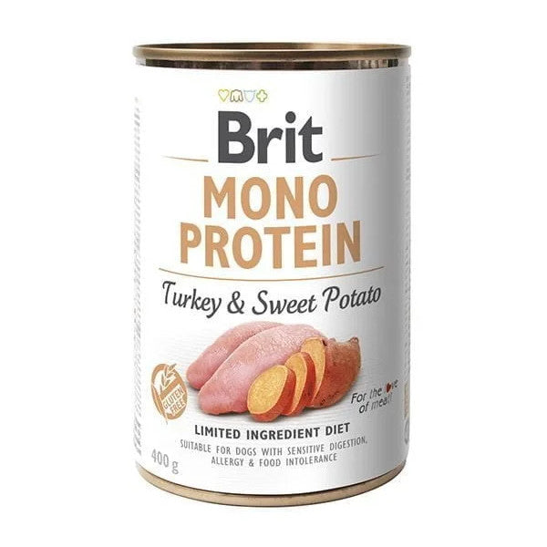 Brit Mono proteína Turkey (Pavo) y Boniato lata para perros