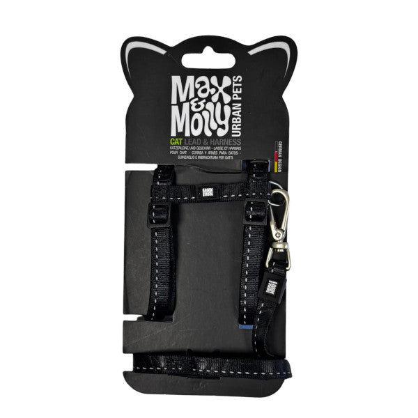Arnés Matrix 2.0 Black en H Max & Molly para gatos