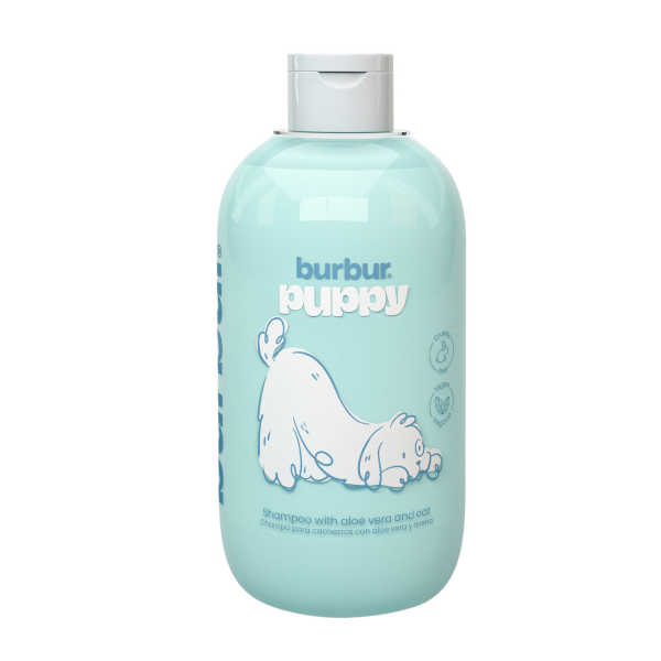 Champú para cachorros Burbur con áloe vera y avena 400 ml
