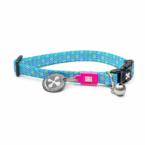 Collar Gotcha Smart ID Retro Blue Max & Molly para gatos