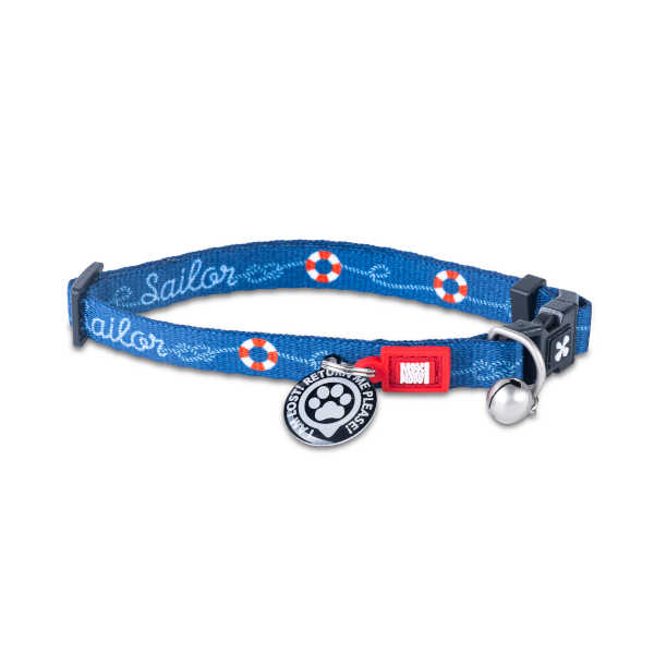 Collar Smart ID Sailor Max & Molly para gatos