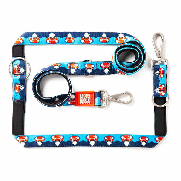 Correa Multifunción Frenzy Shark Max & Molly para perros