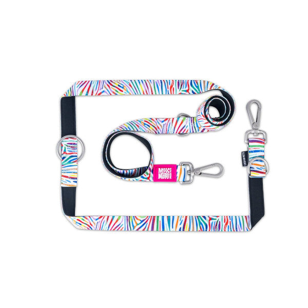 Correa Multifunción Magic Zebra Max & Molly para perros