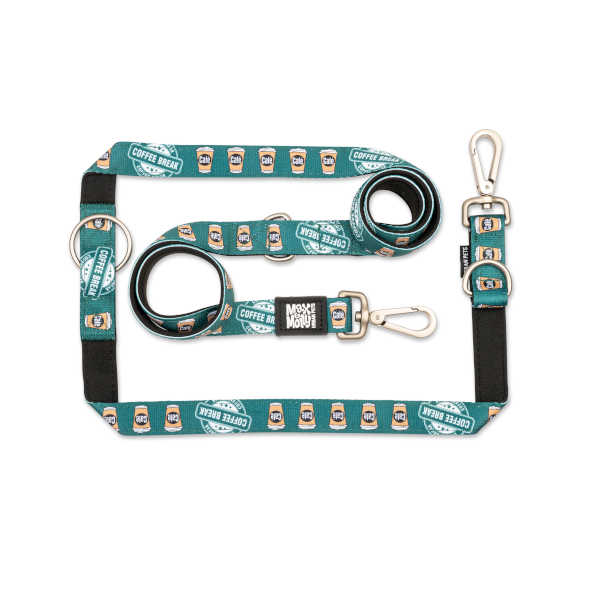 Correa Multifunción Coffee Break Max & Molly para perros
