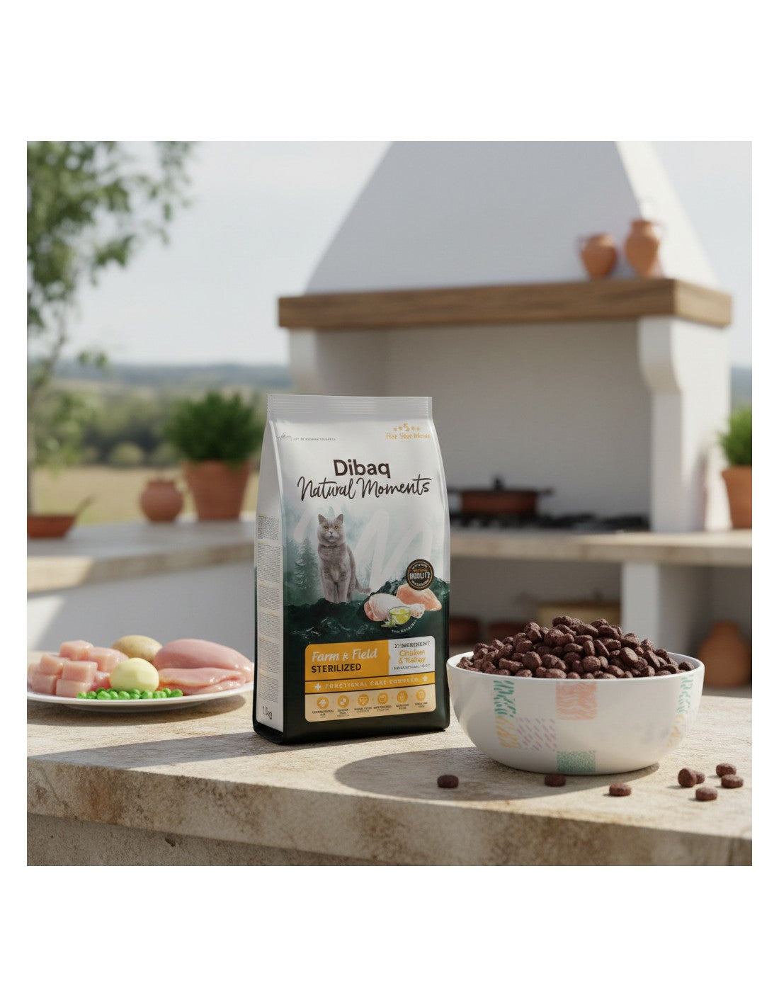Dibaq Natural Moments 5 Star Pollo y Pavo para gatos adultos esterilizados
