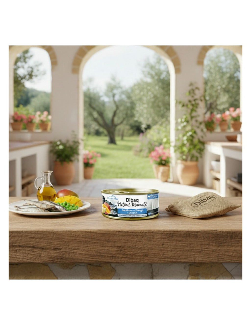 Dibaq Natural Moments 5 Star Sardinas con Mango para gatos adultos/ esterilizados