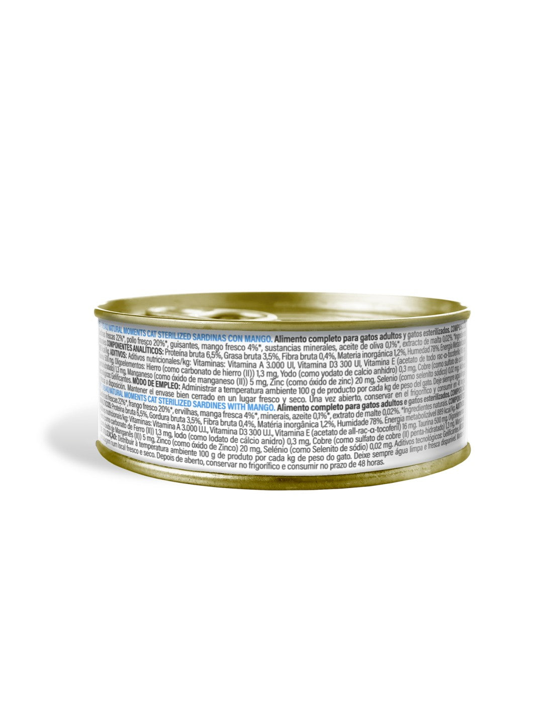 Dibaq Natural Moments 5 Star Sardinas con Mango para gatos adultos/ esterilizados