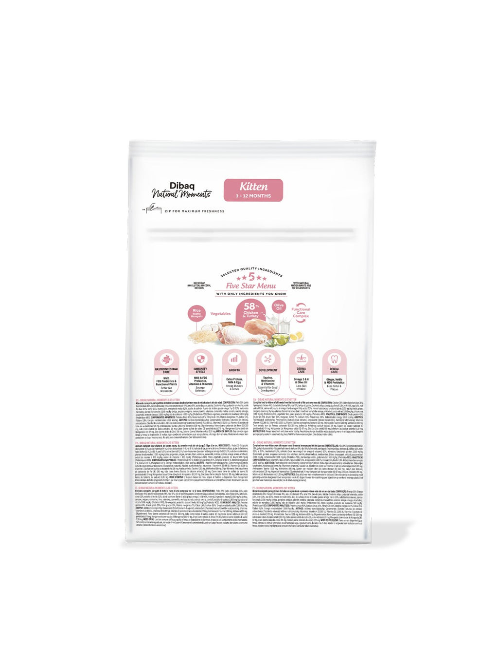 Dibaq Natural Moments 5 Star Kitten para gatitos