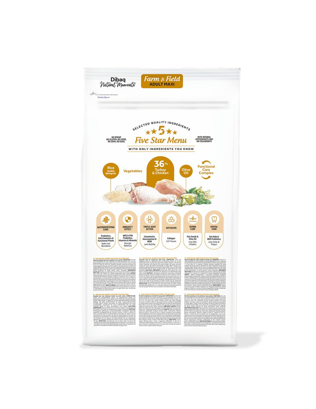 Dibaq Natural Moments 5 Star para perros adultos razas grandes