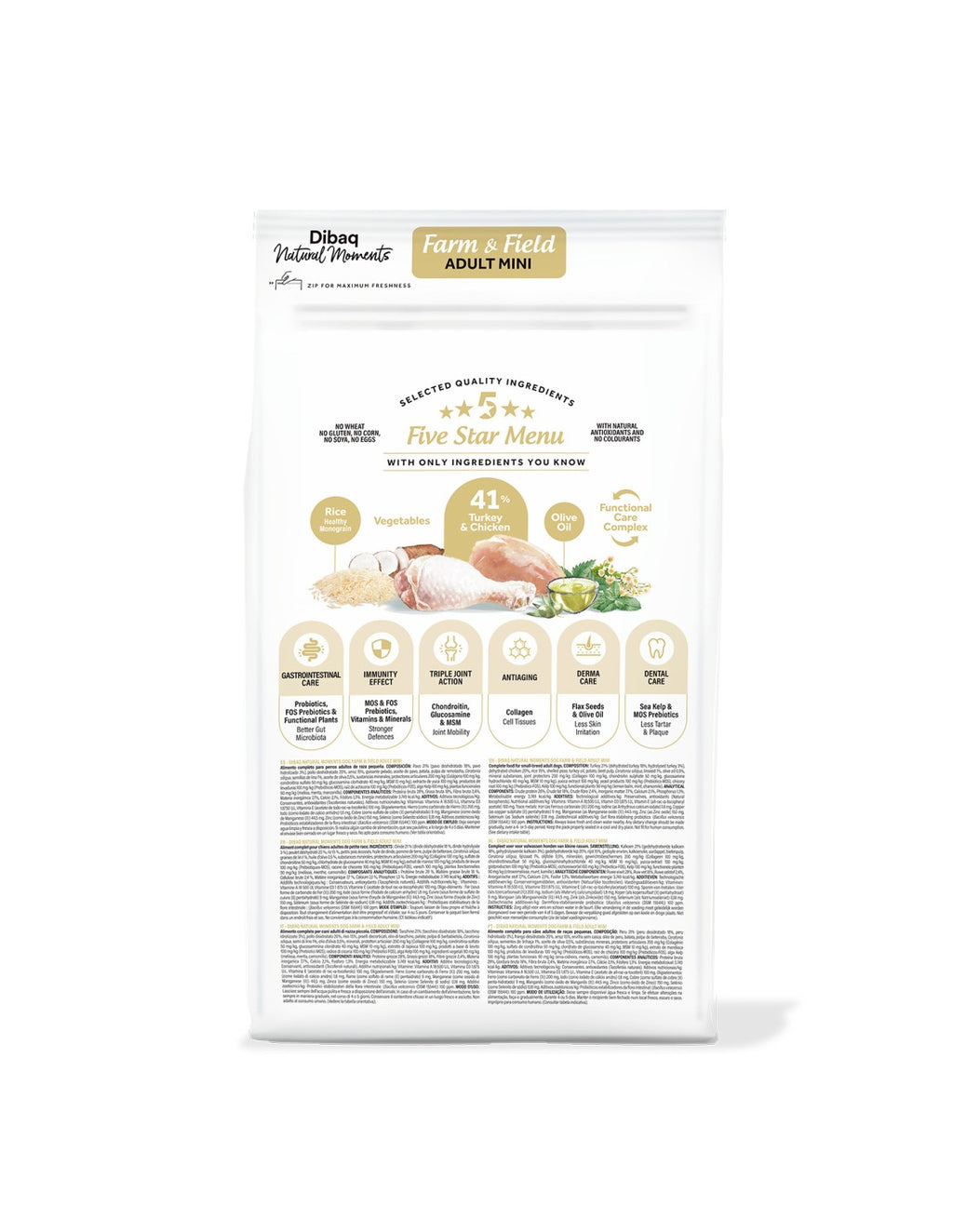 Dibaq Natural Moments 5 Star para perros adultos razas pequeñas
