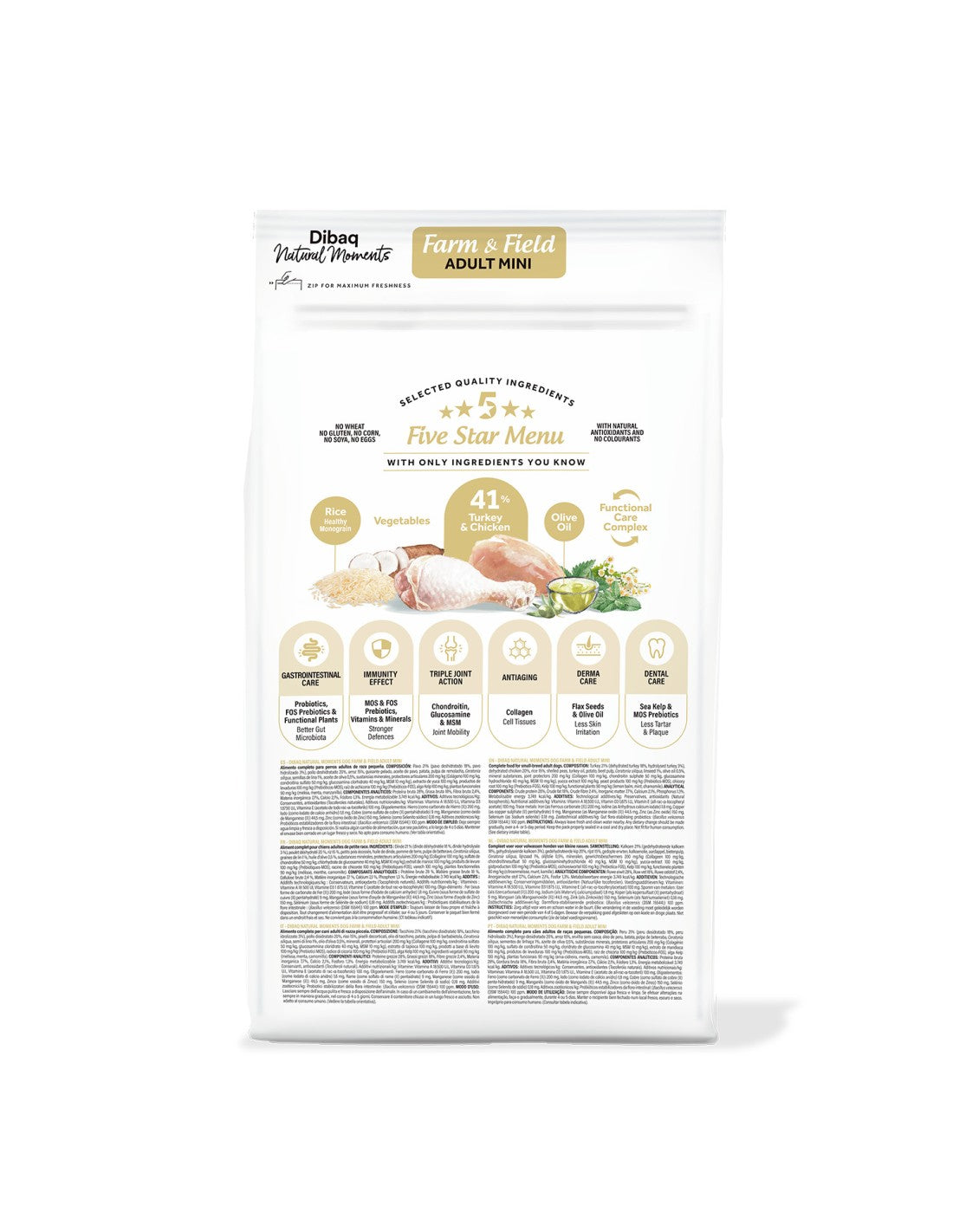 Dibaq Natural Moments 5 Star para perros adultos razas pequeñas