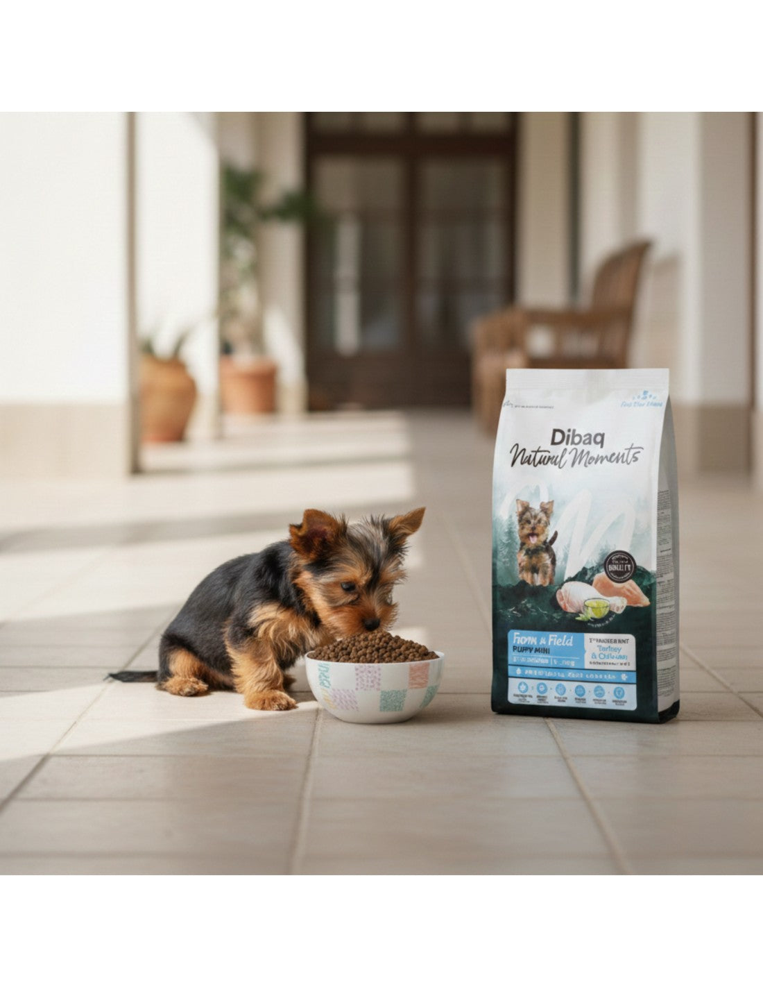 Dibaq Natural Moments 5 Star Pavo y Pollo para cachorros razas pequeñas