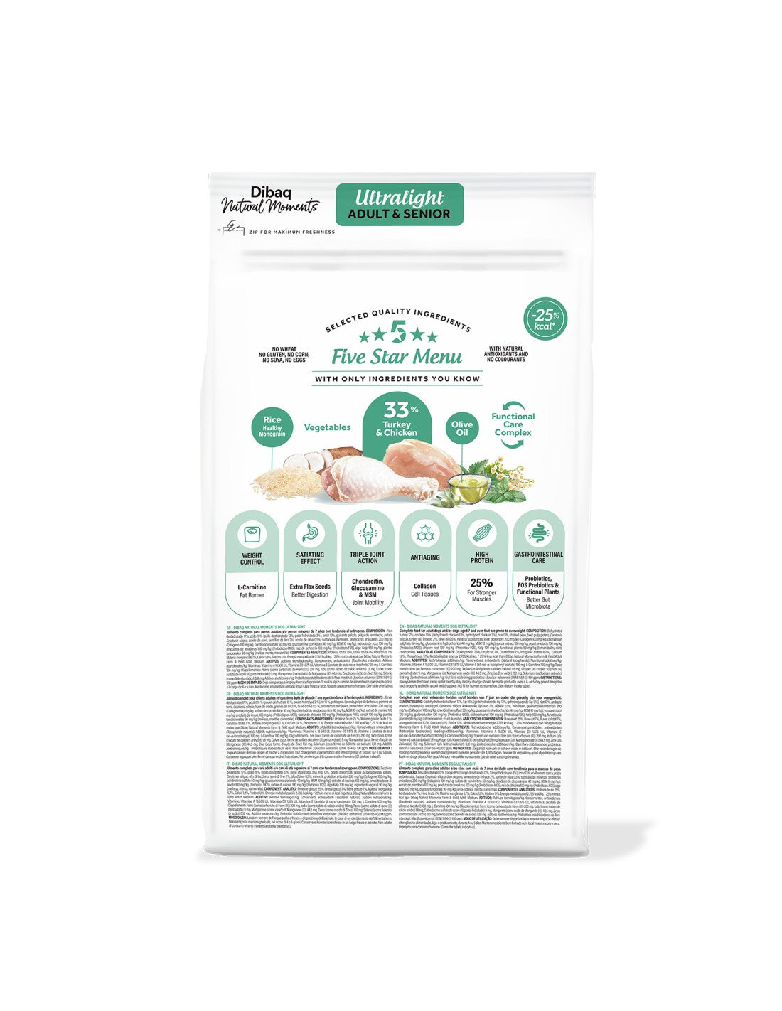 Dibaq Natural Moments 5 Star Ultralight para perros