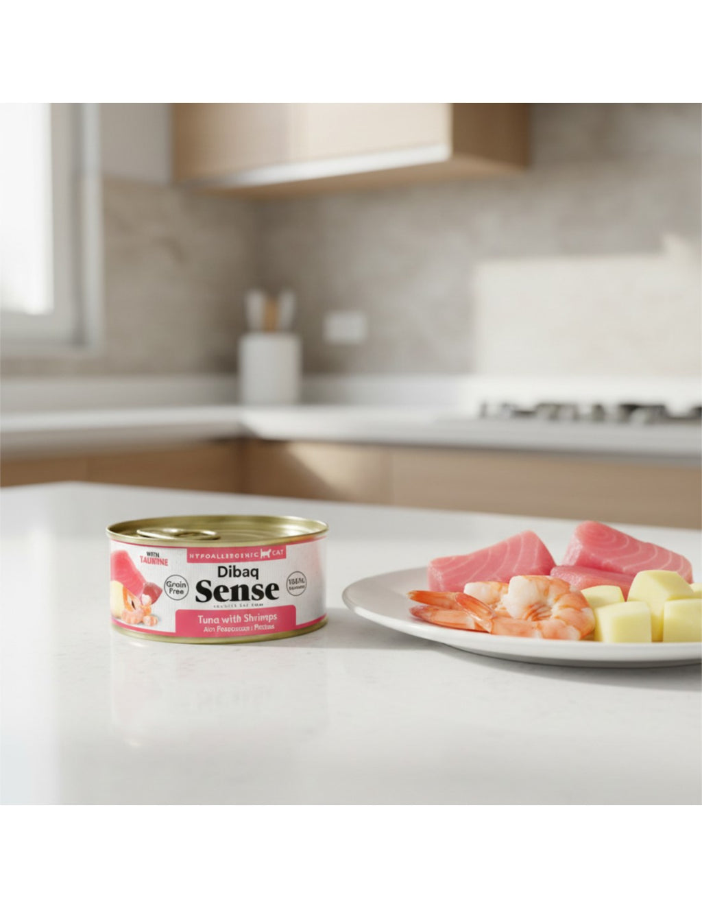 Dibaq Sense Lata Atún con Gambas para gatos