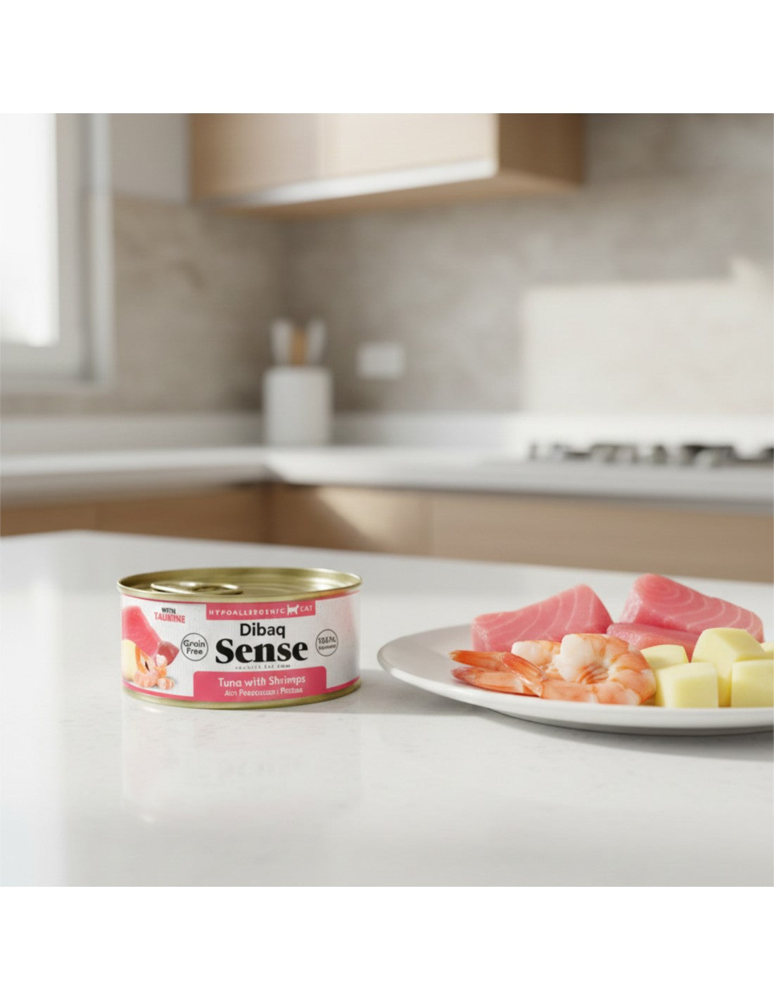 Dibaq Sense Lata Atún con Gambas para gatos