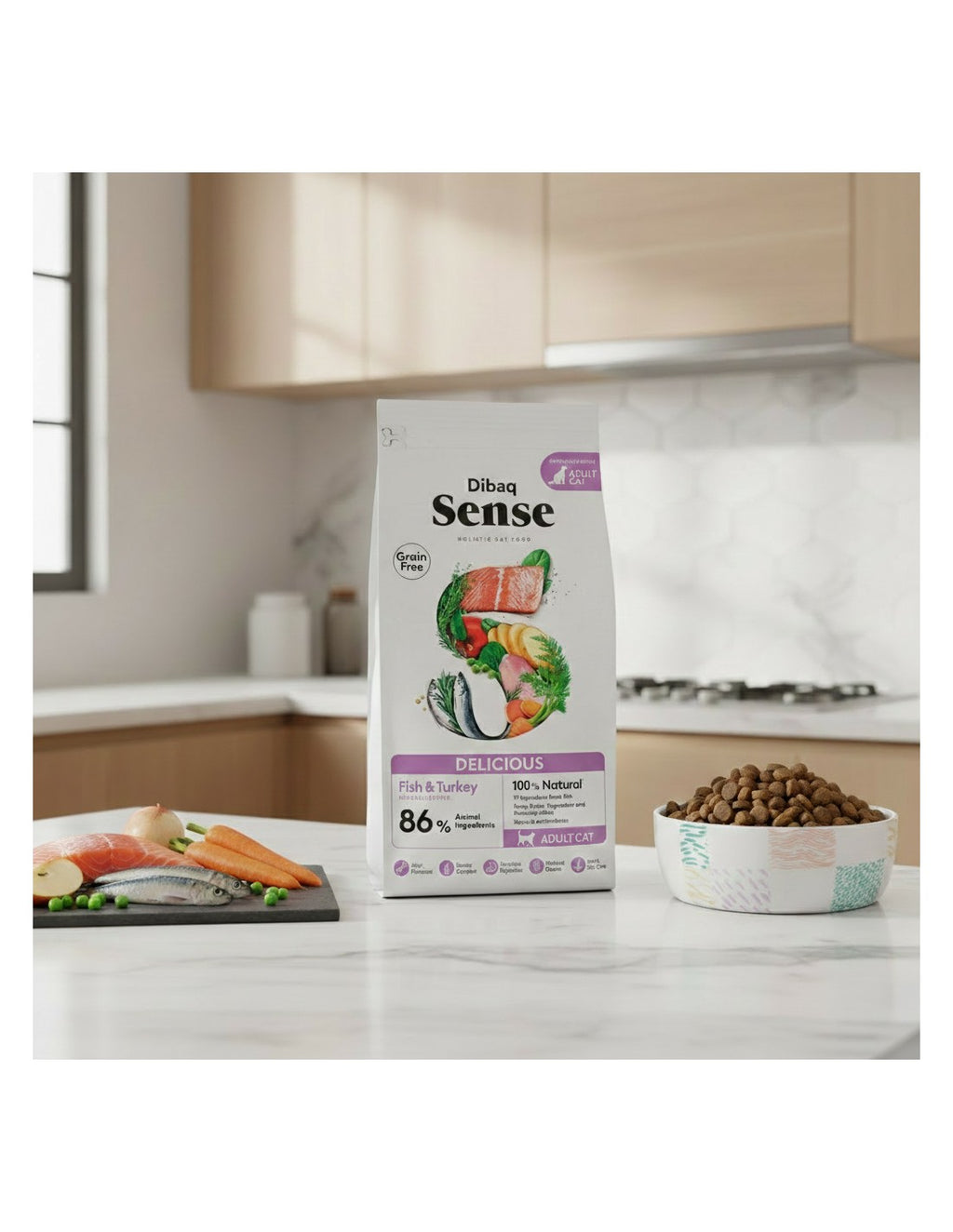 Saco Dibaq Sense Grain Free Delicious para gatos
