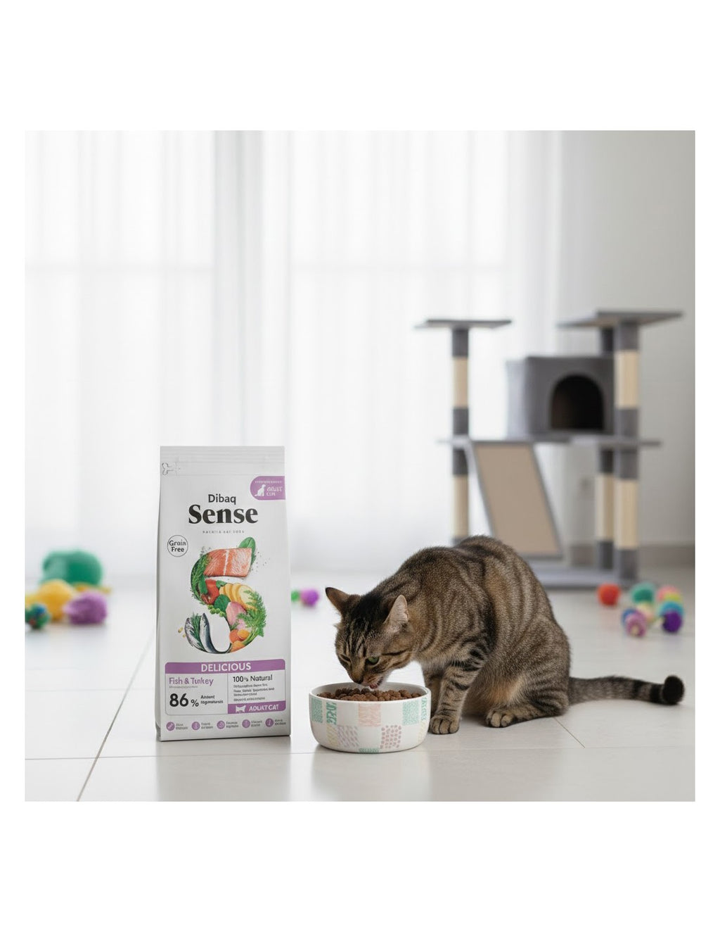 Pienso sin cereales para gatos adultos Dibaq Sense